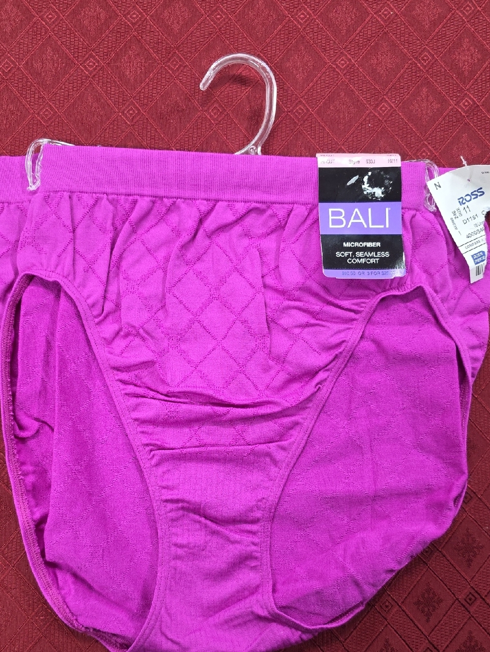 Bali Seamless Microfiber High-Waist Briefs - Fuchsia